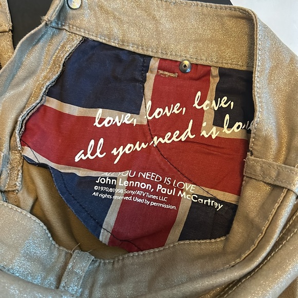 Liverpool Coated shiny skinny jeans , dark khaki, 4P - Picture 7 of 7